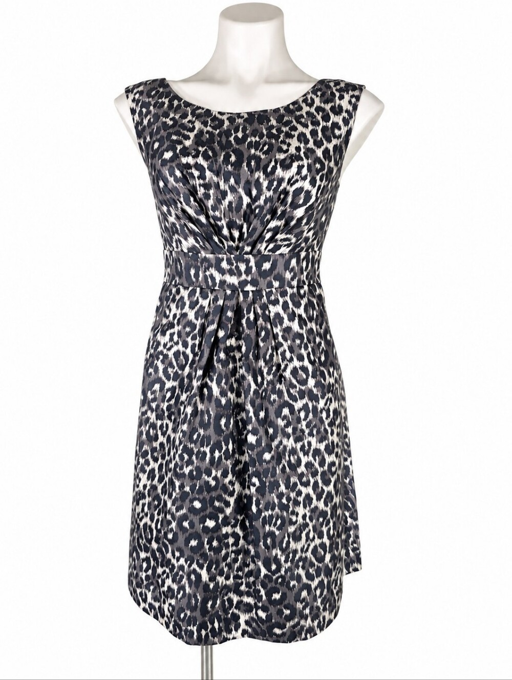Kate Spade New York Sz. 2 Silk Blend Leopard Animal Print Fit & Flare Dress NWOT